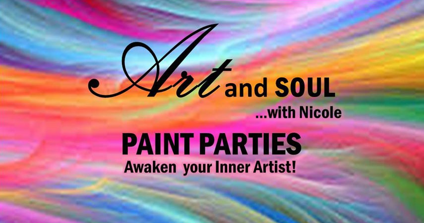 Art and Souil with Nicole - Pain Parties - banner graphic