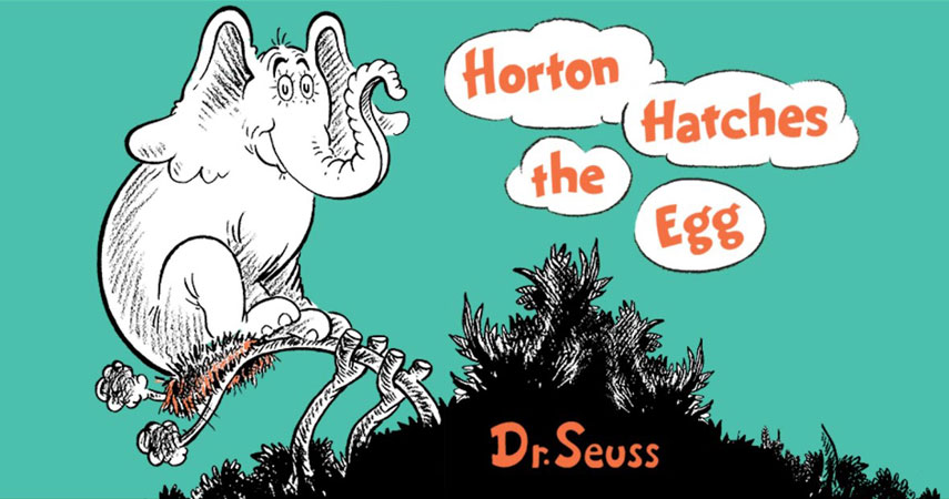 Horten Hatches the Egg - illustration