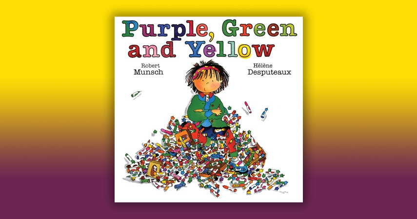 Purple, Green and Yellow - book cover